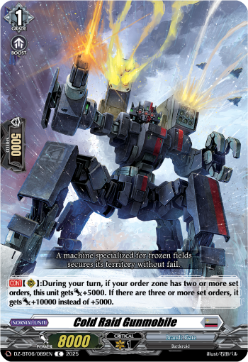 (089) Cardfight Vanguard Generation Dragenesis Single: Cold Raid Gunmobile [D-Format]  Common