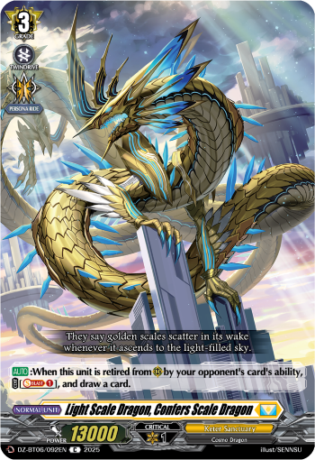 (092) Cardfight Vanguard Generation Dragenesis Single: Light Scale Dragon, Confers Scale Dragon [D-Format]  Common