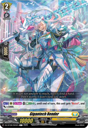 (093) Cardfight Vanguard Generation Dragenesis Single: Gigantic Render [D-Format]  Common