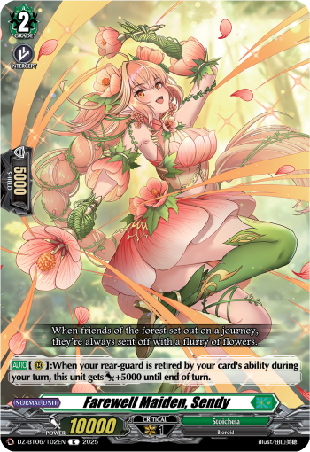 (102) Cardfight Vanguard Generation Dragenesis Single: Farewell Maiden, Sendy [D-Format]  Common