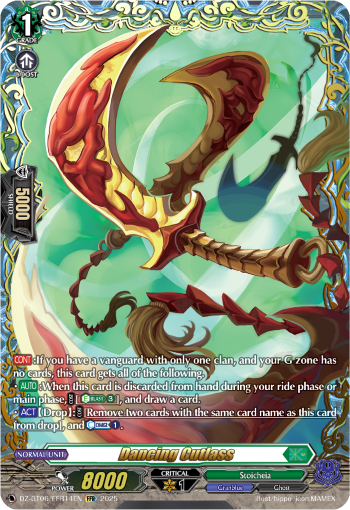 (FFR14) Cardfight Vanguard Generation Dragenesis Single: Dancing Cutlass [D-Format] (V.2 - Double Frame Rare)  Double Frame Rare