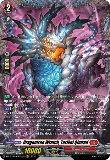 (FR02) Cardfight Vanguard Generation Dragenesis Single: Dragontree Wretch, Torikei Qimrud [D-Format] (V.2 - Frame Rare)  Frame Rare