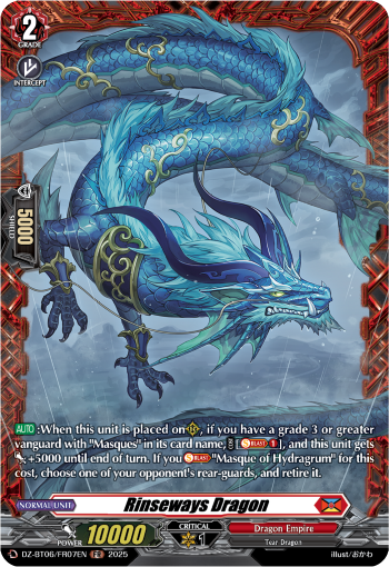 (FR07) Cardfight Vanguard Generation Dragenesis Single: Rinseways Dragon [D-Format] (V.2 - Frame Rare)  Frame Rare