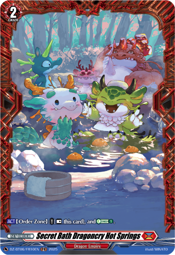 (FR10) Cardfight Vanguard Generation Dragenesis Single: Secret Bath Dragoncry Hot Springs [D-Format] (V.2 - Frame Rare)  Frame Rare