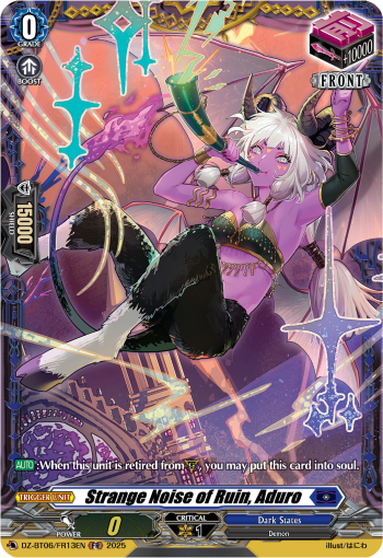(FR13) Cardfight Vanguard Generation Dragenesis Single: Strange Noise of Ruin, Aduro [D-Format] (V.2 - Frame Rare)  Frame Rare