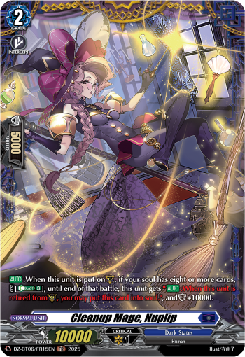 (FR15) Cardfight Vanguard Generation Dragenesis Single: Cleanup Mage, Nuplip [D-Format] (V.2 - Frame Rare)  Frame Rare
