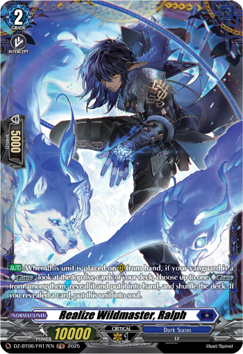 (FR17) Cardfight Vanguard Generation Dragenesis Single: Realize Wildmaster, Ralph [D-Format] (V.2 - Frame Rare)  Frame Rare