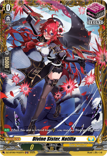 (FR32) Cardfight Vanguard Generation Dragenesis Single: Divine Sister, Natilla [D-Format] (V.2 - Frame Rare)  Frame Rare