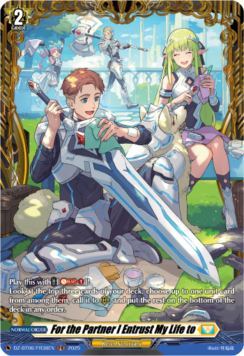 (FR38) Cardfight Vanguard Generation Dragenesis Single: For the Partner I Entrust My Life to [D-Format] (V.2 - Frame Rare)  Frame Rare