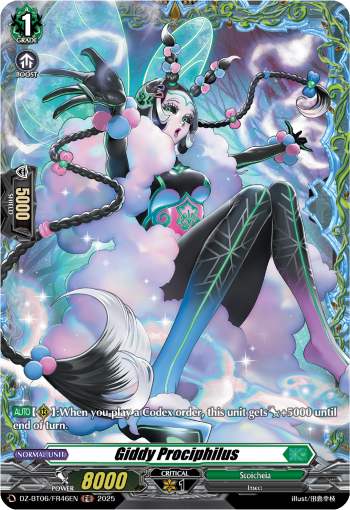 (FR46) Cardfight Vanguard Generation Dragenesis Single: Giddy Prociphilus [D-Format] (V.2 - Frame Rare)  Frame Rare