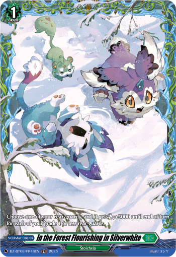(FR48) Cardfight Vanguard Generation Dragenesis Single: In the Forest Flourishing in Silverwhite [D-Format] (V.2 - Frame Rare)  Frame Rare