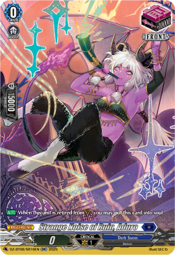 (SR16) Cardfight Vanguard Generation Dragenesis Single: Strange Noise of Ruin, Aduro [D-Format] (V.3 - Silver Rare)  Silver Rare