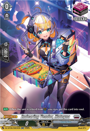 (SR24) Cardfight Vanguard Generation Dragenesis Single: Endearing Vendor, Mateyna [D-Format] (V.3 - Silver Rare)  Silver Rare