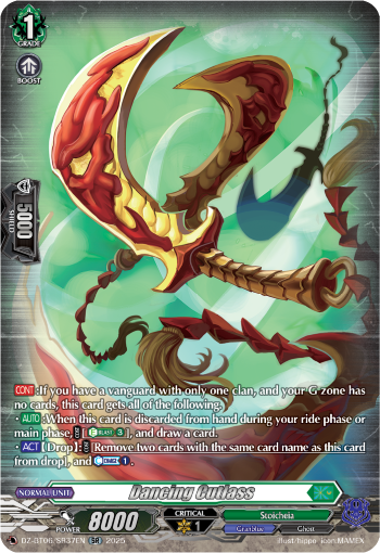 (SR37) Cardfight Vanguard Generation Dragenesis Single: Dancing Cutlass [D-Format] (V.3 - Silver Rare)  Silver Rare