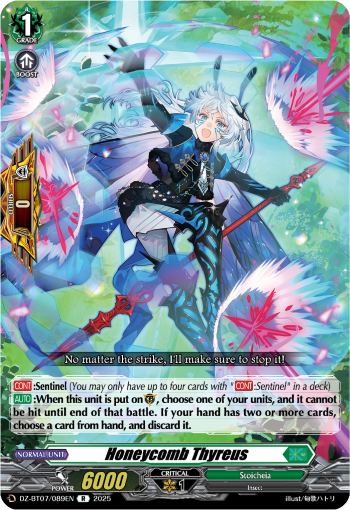 (089) Cardfight Vanguard Moon Fangs & Cerulean Blaze Single: Honeycomb Thyreus [D-Format]  Rare
