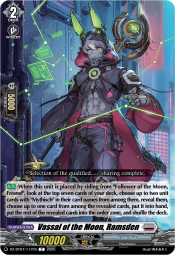 (117) Cardfight Vanguard Moon Fangs & Cerulean Blaze Single: Vassal of the Moon, Ramsden [D-Format]  Common