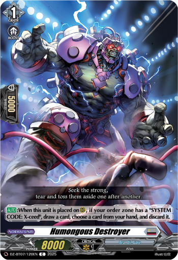 (120) Cardfight Vanguard Moon Fangs & Cerulean Blaze Single: Humongous Destroyer [D-Format]  Common