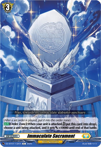 (132) Cardfight Vanguard Moon Fangs & Cerulean Blaze Single: Immaculate Sacrament [D-Format]  Common