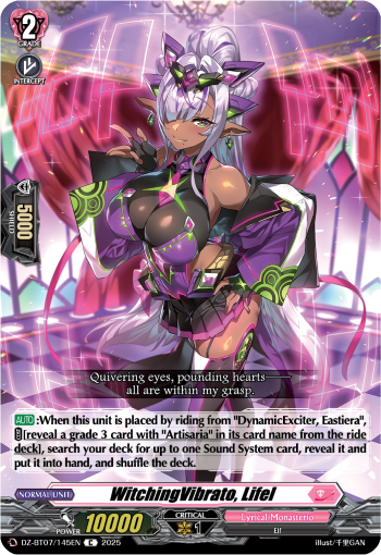 (145) Cardfight Vanguard Moon Fangs & Cerulean Blaze Single: WitchingVibrato, Lifel [D-Format]  Common