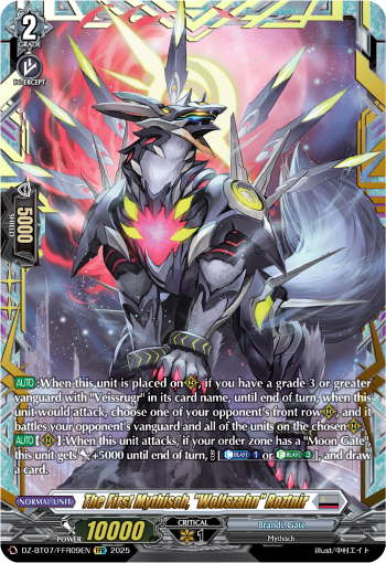 (FFR09) Cardfight Vanguard Moon Fangs & Cerulean Blaze Single: The First Mythisch, Wolfszahn Roztnir [D-Format] (V.2 - Double Frame Rare)  Double Frame Rare