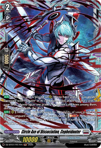 (FR17) Cardfight Vanguard Moon Fangs & Cerulean Blaze Single: Circle Axe of Dissociation, Cepheidouter [D-Format] (V.2 - Frame Rare)  Frame Rare