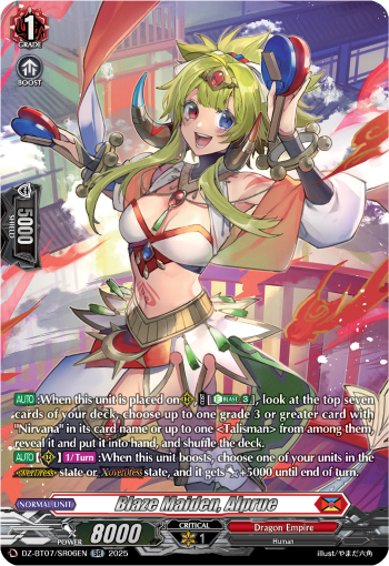 (SR06) Cardfight Vanguard Moon Fangs & Cerulean Blaze Single: Blaze Maiden, Alprue [D-Format] (V.3 - Silver Rare)  Silver Rare
