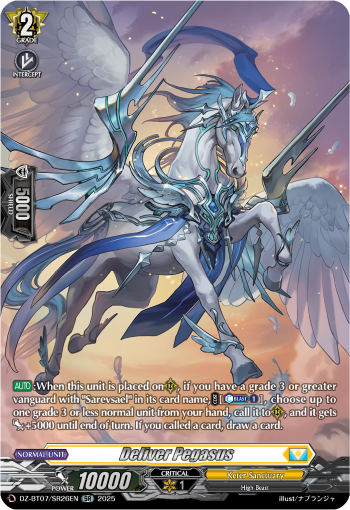 (SR26) Cardfight Vanguard Moon Fangs & Cerulean Blaze Single: Deliver Pegasus [D-Format] (V.3 - Silver Rare)  Silver Rare