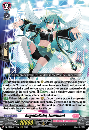 (017) Cardfight Vanguard Knights 0f Rebirth Single: AngelicEcho, Luminoel [D-Format] (V.1 - Triple Rare)  Triple Rare