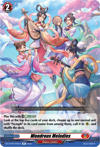 (046) Cardfight Vanguard Knights 0f Rebirth Single: Wondrous Melodies [D-Format] (V.1 - Rare)  Rare