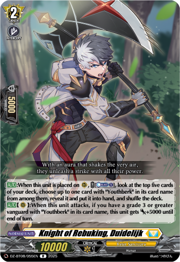 (055) Cardfight Vanguard Knights 0f Rebirth Single: Knight of Rebuking, Duidelijk [D-Format] (V.1 - Rare)  Rare