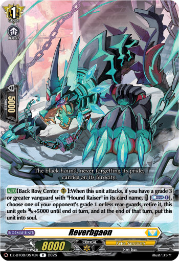(057) Cardfight Vanguard Knights 0f Rebirth Single: Reverbgaon [D-Format] (V.1 - Rare)  Rare