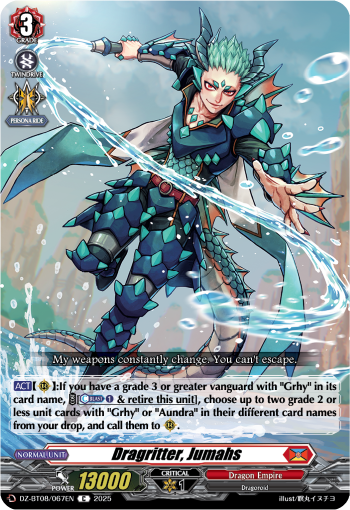 (067) Cardfight Vanguard Knights 0f Rebirth Single: Dragritter, Jumahs [D-Format]  Common