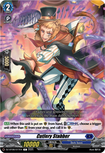 (077) Cardfight Vanguard Knights 0f Rebirth Single: Cutlery Stabber [D-Format]  Common