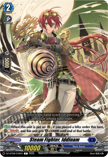 (078) Cardfight Vanguard Knights 0f Rebirth Single: Steam Fighter, Iddinam [D-Format]  Common