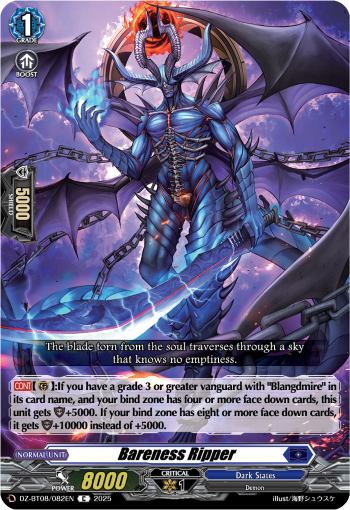(082) Cardfight Vanguard Knights 0f Rebirth Single: Bareness Ripper [D-Format]  Common