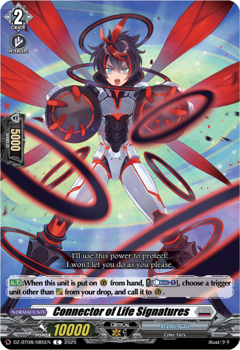 (085) Cardfight Vanguard Knights 0f Rebirth Single: Connector of Life Signatures [D-Format]  Common