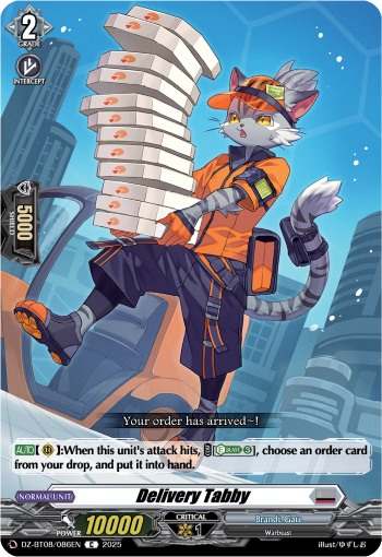 (086) Cardfight Vanguard Knights 0f Rebirth Single: Delivery Tabby [D-Format]  Common