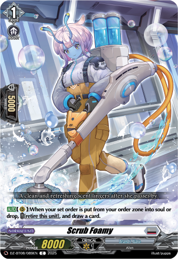 (089) Cardfight Vanguard Knights 0f Rebirth Single: Scrub Foamy [D-Format]  Common