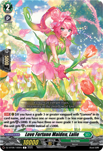 (100) Cardfight Vanguard Knights 0f Rebirth Single: Love Fortune Maiden, Lalie [D-Format]  Common