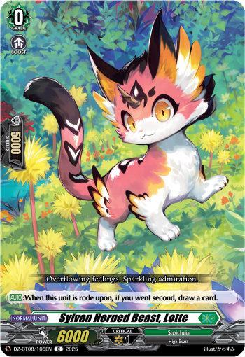 (106) Cardfight Vanguard Knights 0f Rebirth Single: Sylvan Horned Beast, Lotte [D Format]  Common