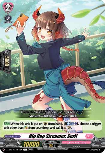 (111) Cardfight Vanguard Knights 0f Rebirth Single: Hip Hop Streamer, Seril [D-Format]  Common