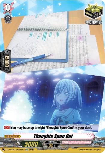 (EX20) Cardfight Vanguard Knights 0f Rebirth Single: Thoughts Spun Out [D-Format]  Special EX