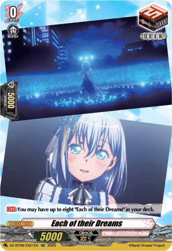 (EX21) Cardfight Vanguard Knights 0f Rebirth Single: Each of their Dreams [D-Format]  Special EX
