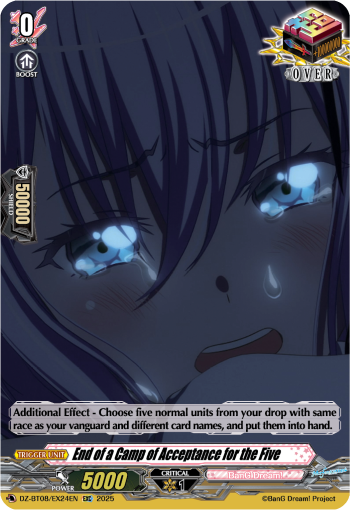 (EX24) Cardfight Vanguard Knights 0f Rebirth Single: End of a Camp of Acceptance for the Five [D-Format]  Special EX