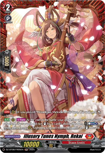 (FR05) Cardfight Vanguard Knights 0f Rebirth Single: Illusory Tunes Nymph, Rekai [D-Format] (V.2 - Frame Rare)  Frame Rare