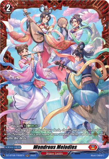 (FR08) Cardfight Vanguard Knights 0f Rebirth Single: Wondrous Melodies [D-Format] (V.2 - Frame Rare)  Frame Rare