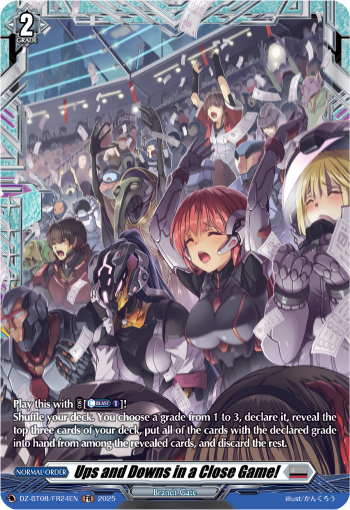 (FR24) Cardfight Vanguard Knights 0f Rebirth Single: Ups and Downs in a Close Game! [D-Format] (V.2 - Frame Rare)  Frame Rare