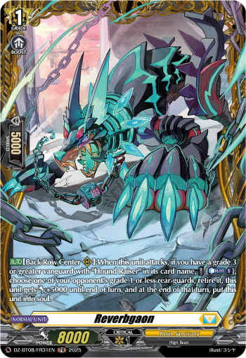 (FR31) Cardfight Vanguard Knights 0f Rebirth Single: Reverbgaon [D-Format] (V.2 - Frame Rare)  Frame Rare