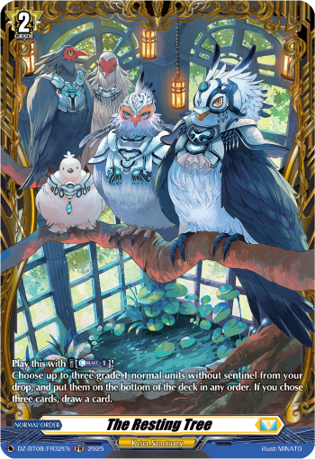 (FR32) Cardfight Vanguard Knights 0f Rebirth Single: The Resting Tree [D-Format] (V.2 - Frame Rare)  Frame Rare