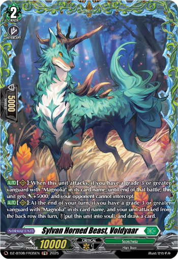 (FR35) Cardfight Vanguard Knights 0f Rebirth Single: Sylvan Horned Beast, Voldyaar [D-Format] (V.2 - Frame Rare)  Frame Rare